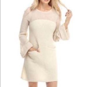 Free People cream sweater dress